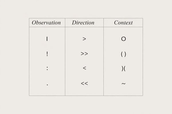 IVO symbolen: Observation, Direction, Context notatie