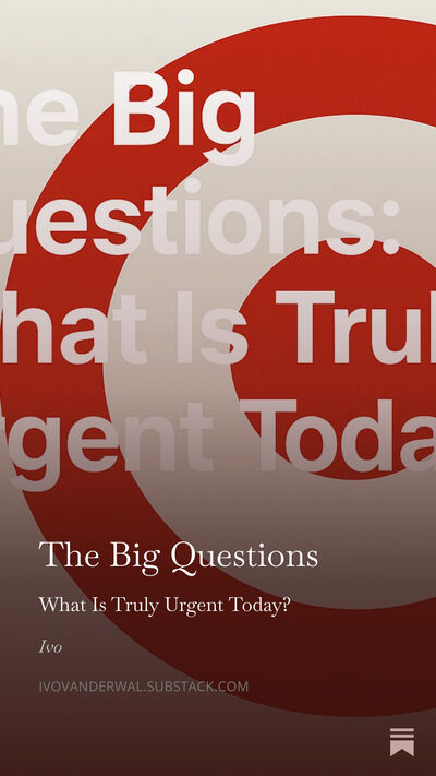 What Is Truly Urgent Today